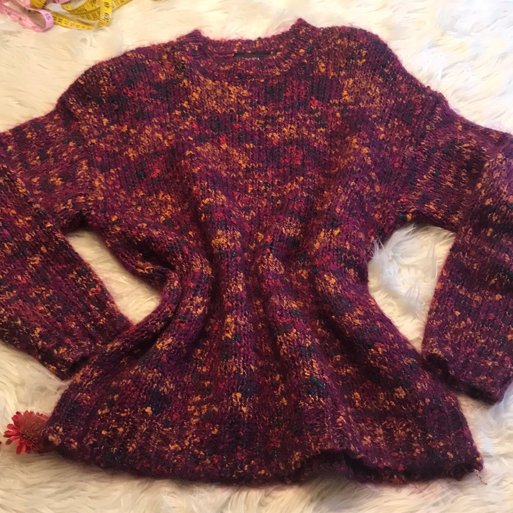 PASTA VINTAGE SWEATER 90'S W/ SHOULDER PADS L